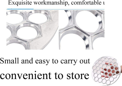Russian Ravioli Maker Dumplings Mold, Russian Dumplings Maker,Pelmeni Metal Mold - Meat Dumplings - Saves the Dumpling Makers a Lot of Time and Bring Great Family Fun,Must-Have Item in All Kitchens.