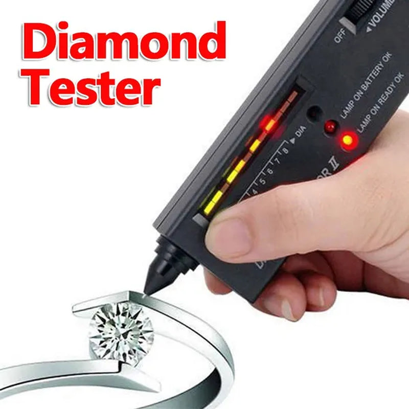 Jewellery Diamond Hardness Meter Gemstone Gem Tester Selector LED Diamond Indicator Test Pen Audio Portable Jewelry Tester Tool - WORLD TIME VISITS
