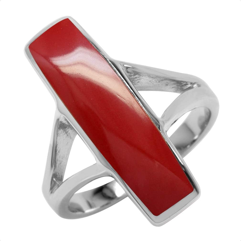 Long Bar Linear Inlay White Gold Plated or Yellow Gold Plated 925 Sterling Silver Modern Style Ring Jewelry for Women - WORLD TIME VISITS