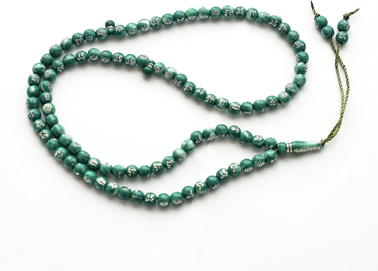 Tasbih Prayer Beads Allah & Muhammad Engraved Islamic Prayer Rosary Beads Muslim Islam Misbaha Tasbeeh Sibha 99 Prayer Beads Necklace