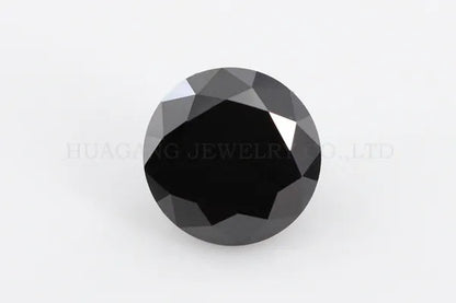 0.5ct 5mm  Round Brilliant Cut Black Moissanite Loose Stone VVS1 Excellent Cut Jewelry Making Stone