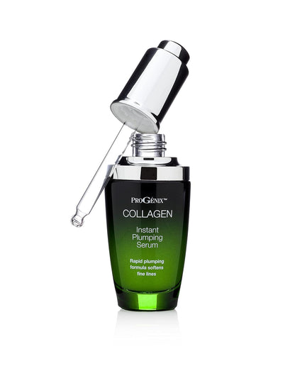 Collagen Face Serum Skin Care Moisturizer Booster. Instant Plumping Serum with Hyaluronic Acid to Plump Fine Lines. 1 Fl Oz (Pack of 2)