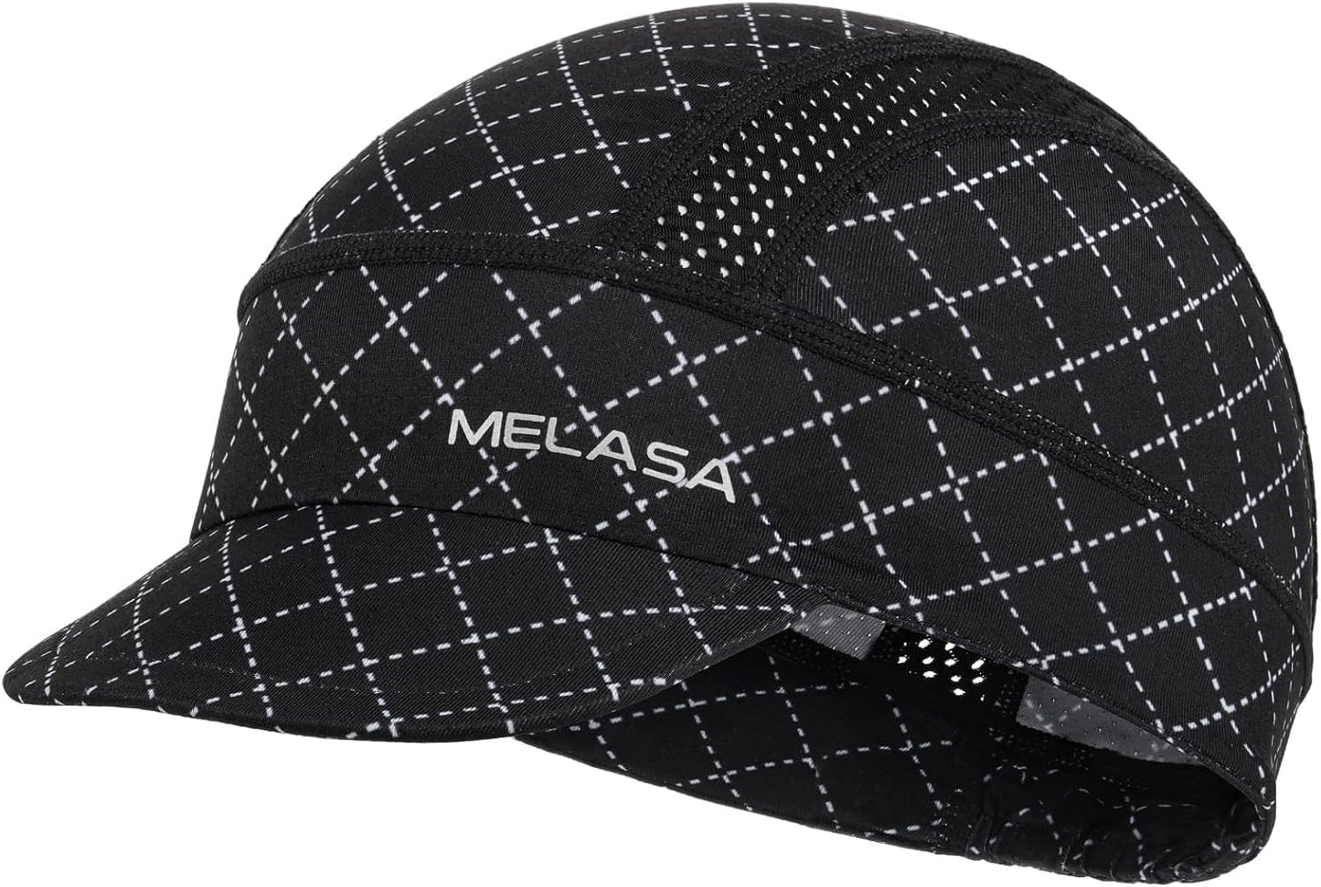 Cycling Cap, Cooling Skull Cap Helmet Liner with Sun Visor, Sun Protection Running Bike Cap for Men Women under Helmet