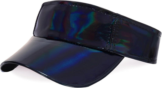 1 Piece of Sport Wear Athletic Visor Sun Sports Visor Hat Laser Visor Adjustable Cap for Women and Men (One Size) - WORLD TIME VISITS