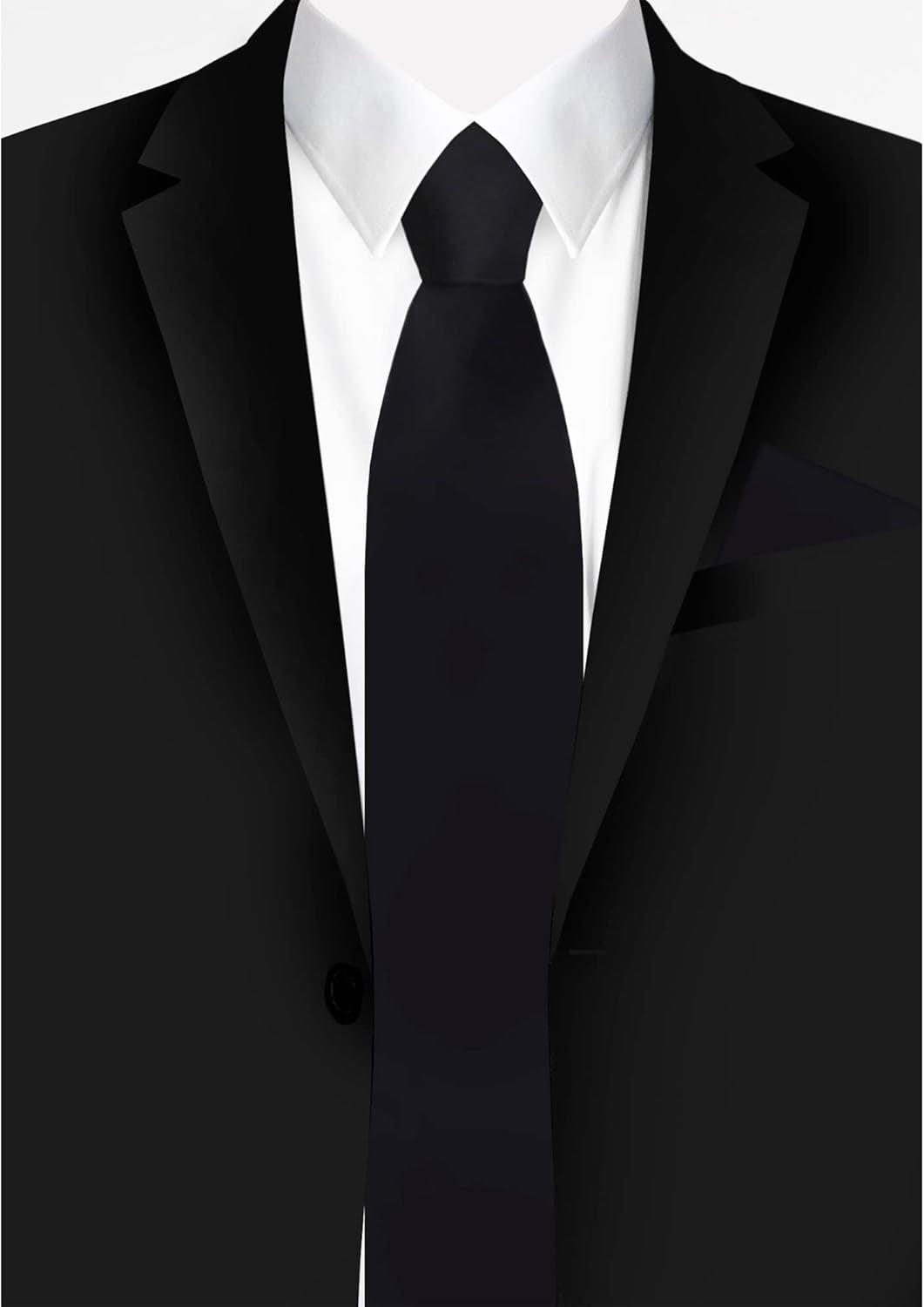 Men'S Extra Long Solid Color Tie