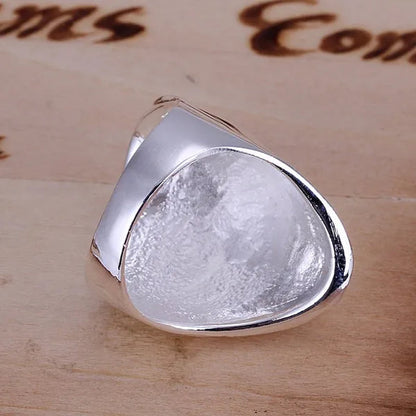 Christmas Gift Wholesale 925 sterling silver Rings for women men Fashion silver Jewelry Big Thumb Hats Women&Men Gift Finger Rings