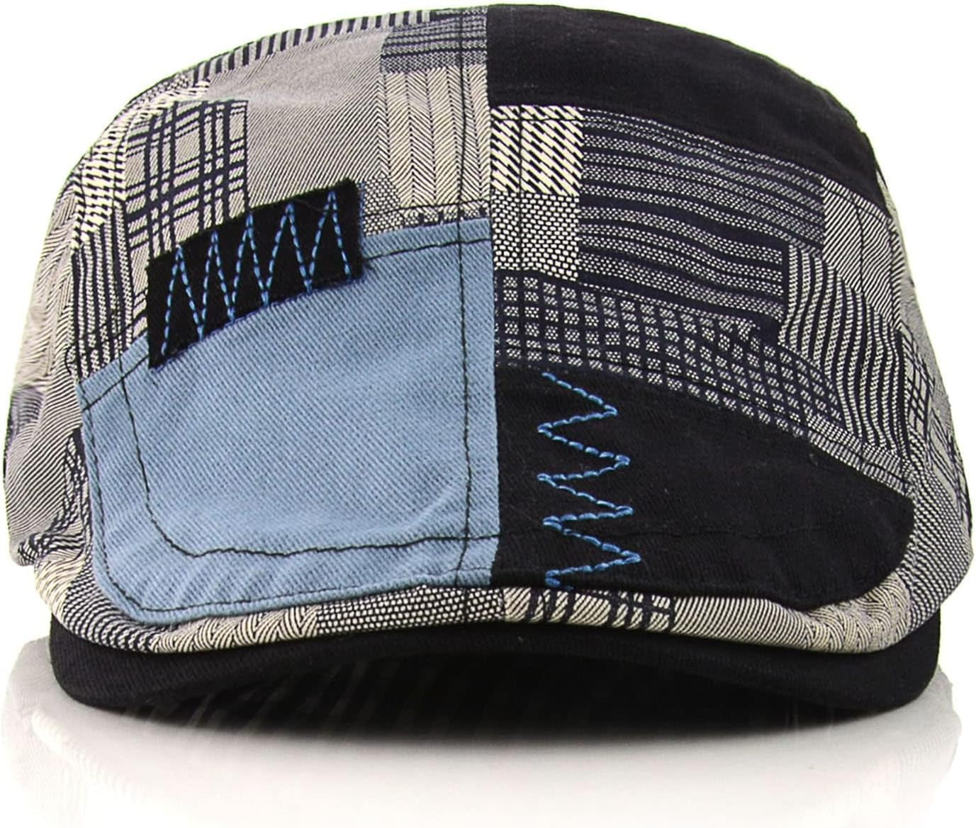 Men'S Beret Hat Cotton Buckle Adjustable Newsboy Hats Cabbie Gatsby Cap