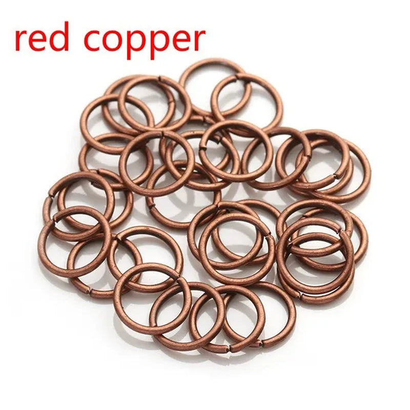 3 4 5 6 7 8 10 12 14 16 20mm metal ring silver/gold/bronze split ring connector, split ring for DIY jewelry making
