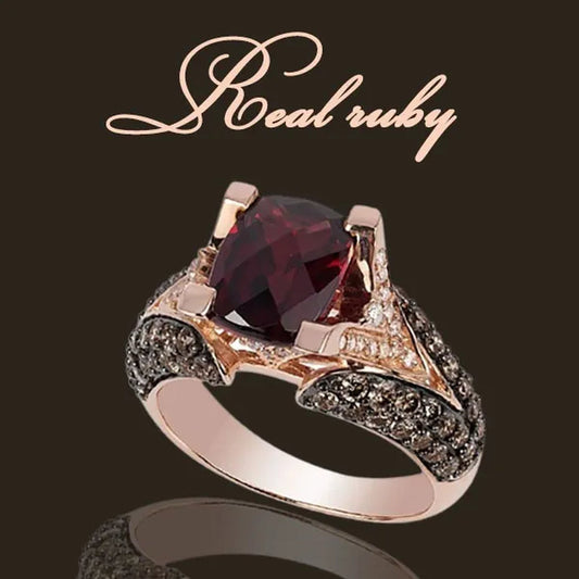 Retro Luxury Natural Red Stone Handmade Crown Ring Women'S Silver Colors Ring Princess Cut Diamond Ruby Ring Antique Proposal Gift Rings Bridal Wedding Band Anniversary Party Jewelry - WORLD TIME VISITS