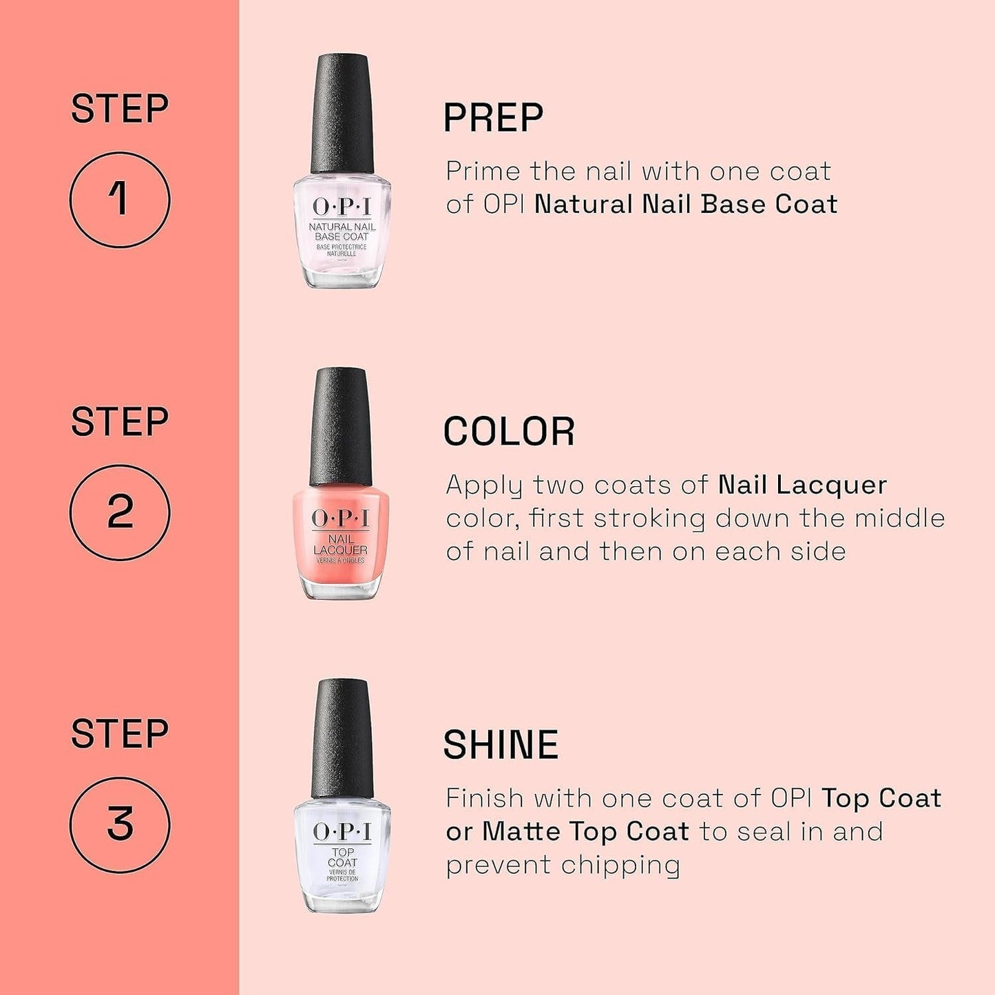OPI Nail Lacquer, Malaga Wine, Red Nail Polish, 0.5 Fl Oz