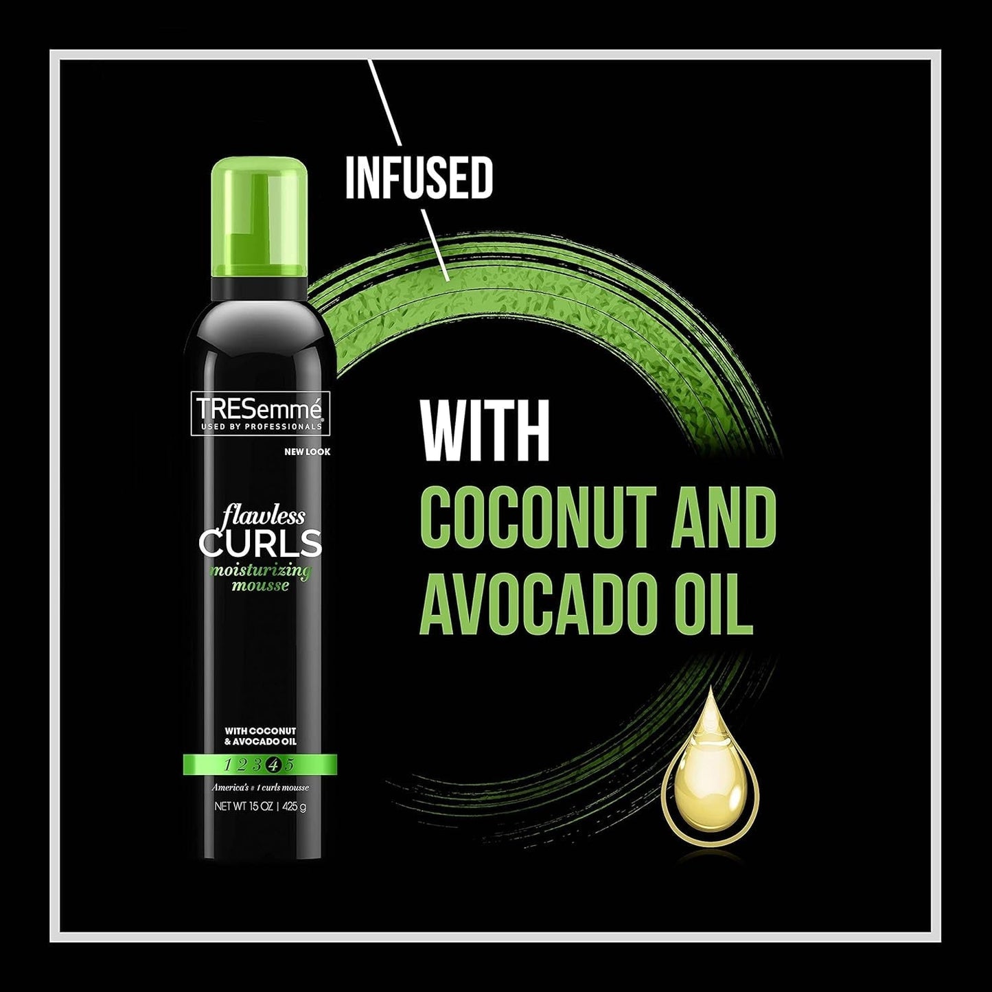 Flawless Curls Nourishing Mousse with Coconut and Avocado Oil 15 Oz
