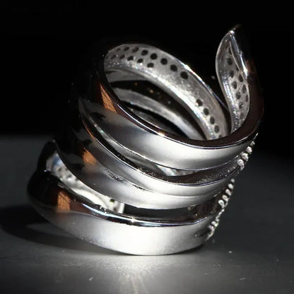Luxurious  Silver Natural Gemstones White Sapphire Ring Wedding Birthstone Bride Flower Engagement Ellipse Leaves Ring Jewelry Size 6 7 8 9 10