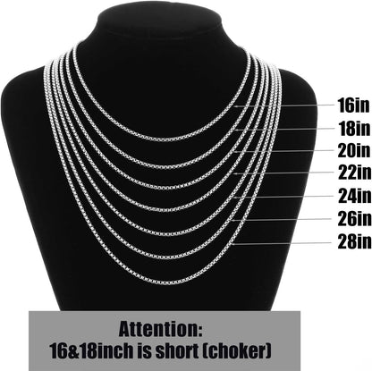 Bible Verse Cross Necklace for Men, Stainless Steel Mens Necklace, Black/Gold/Silver Tone Cross Pendant for Men
