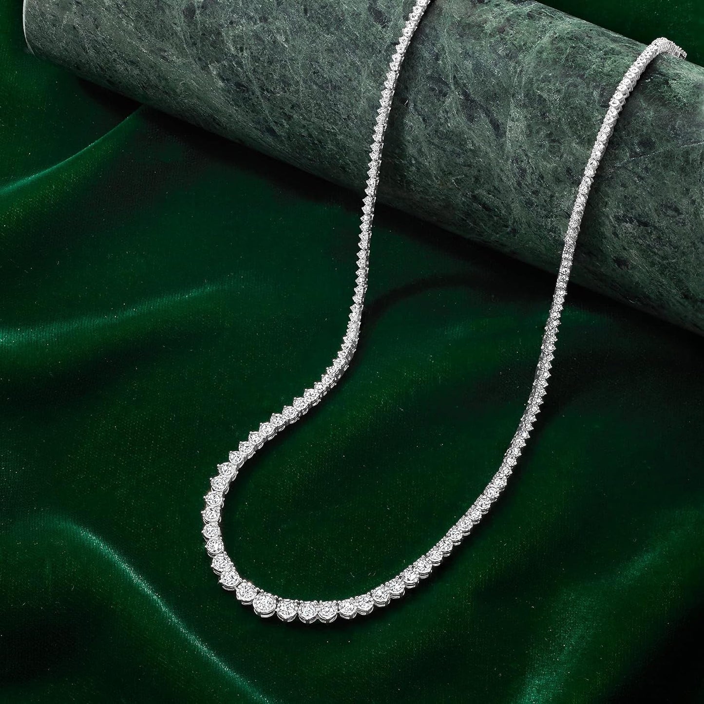 Diamond Tennis Necklace I-J Color / I2-I3 Clarity