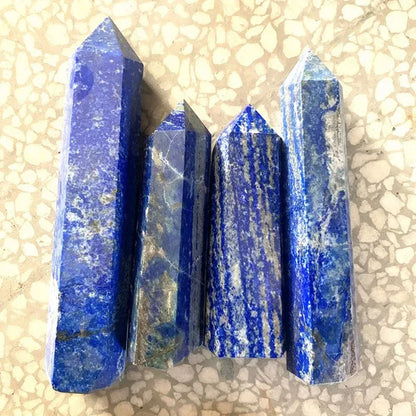 Big Size Natural Lapis Lazuli Healing Wand Lapis Lazuli Crystal Quartz Points