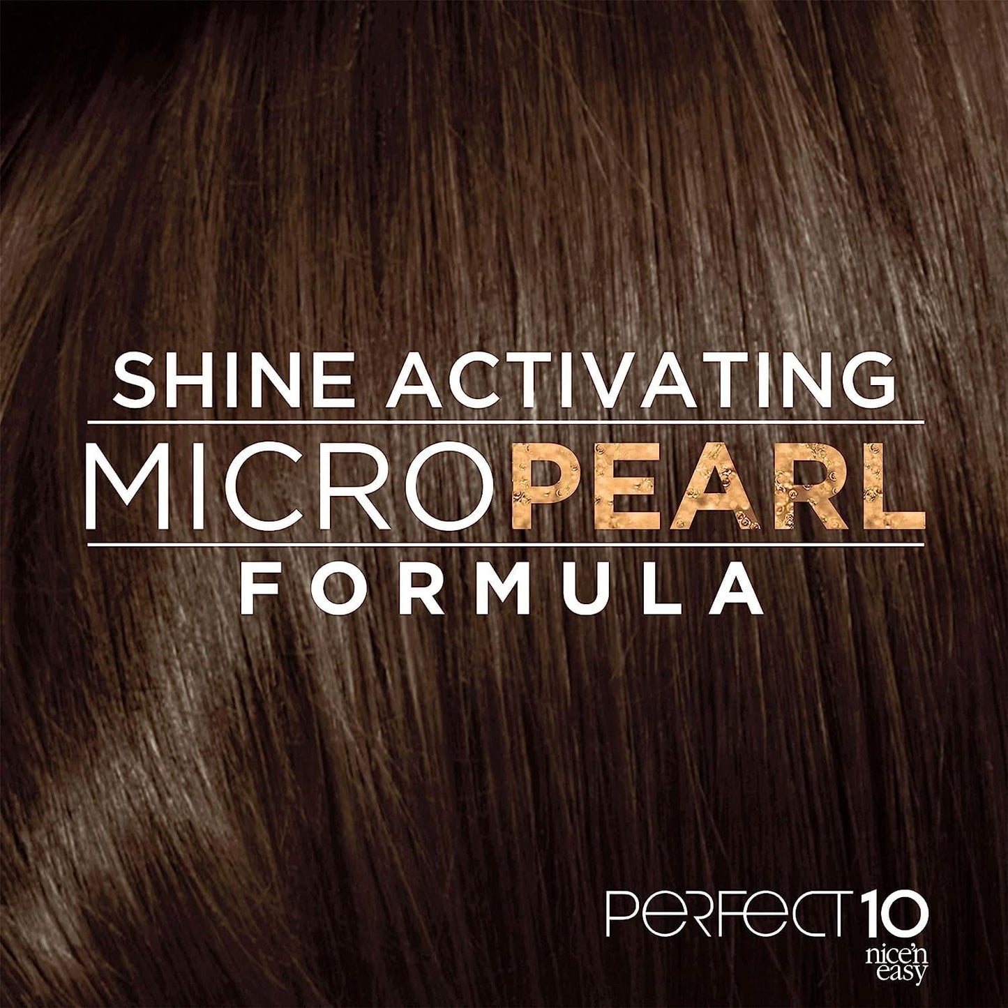 Nice'N Easy Perfect 10 Permanent Hair Color, 4 Dark Brown, Pack of 2