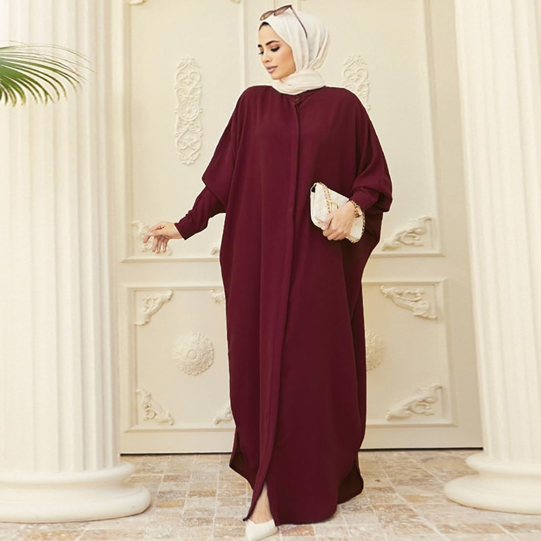 Abayas for Women Muslim Dress Modest Maxi Robe Abaya Kaftan Dresses Eid Prayer Clothes Arabian Islamic Dubai Outfit