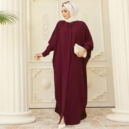 Abayas for Women Muslim Dress Modest Maxi Robe Abaya Kaftan Dresses Eid Prayer Clothes Arabian Islamic Dubai Outfit