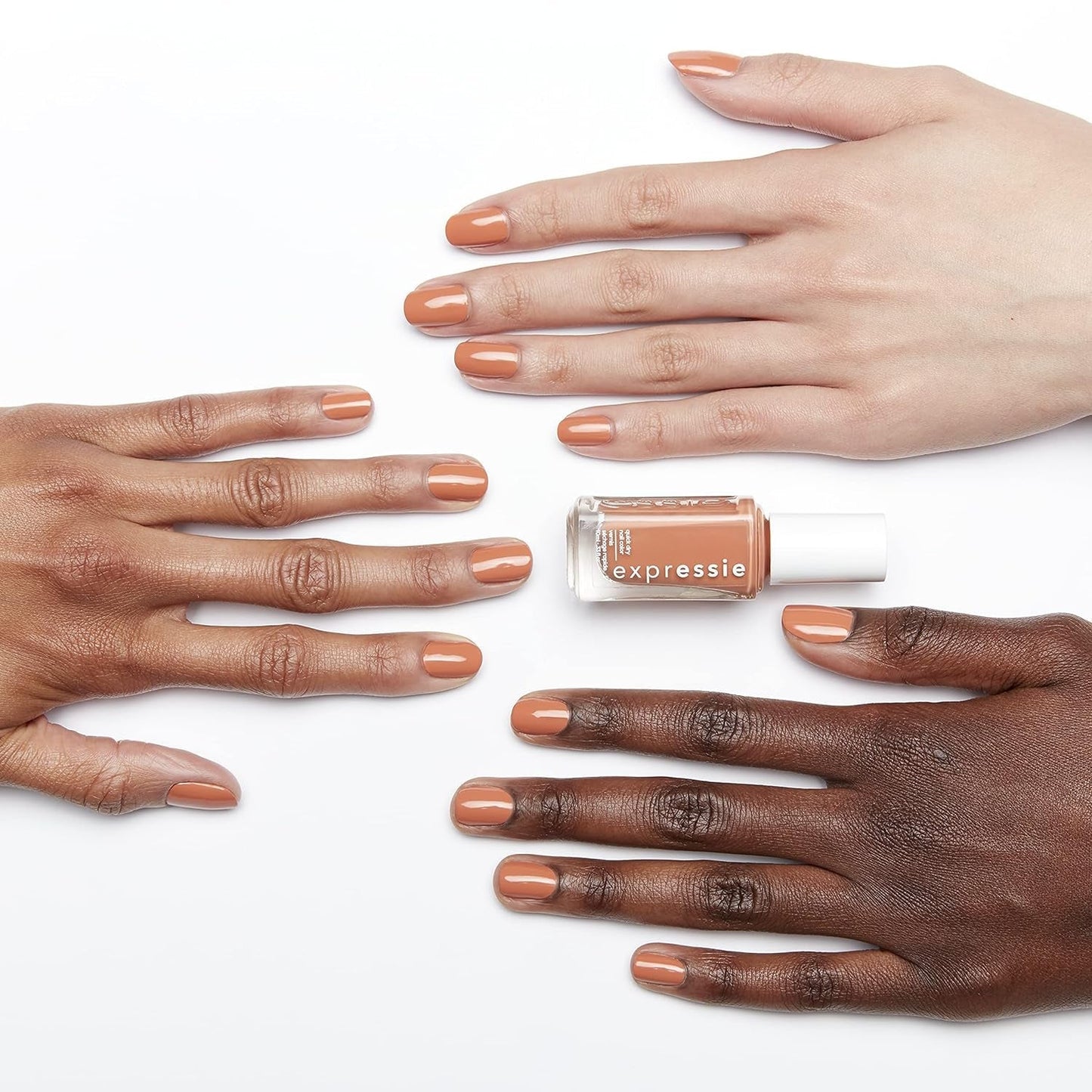 Expr Quick-Dry Vegan Nail Polish, Desk Mani, Peachy Beige, 0.33 Ounce