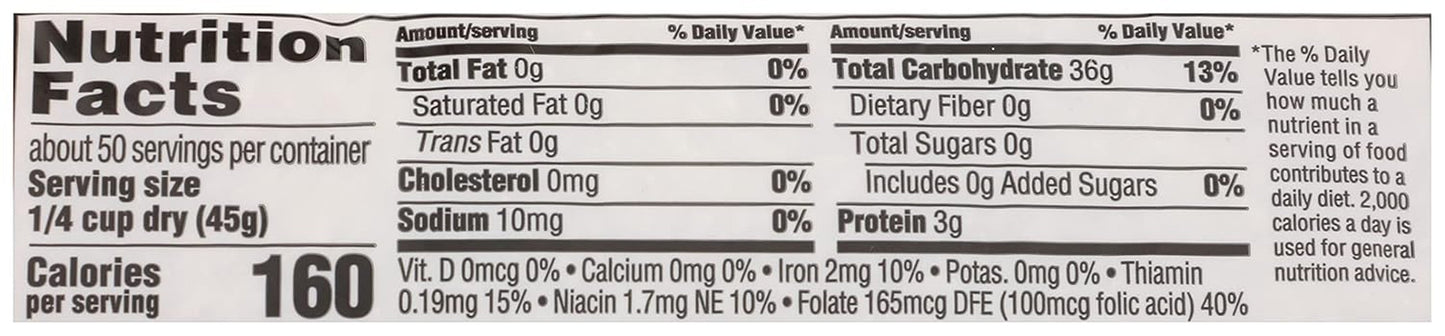 , Enriched Long Grain White Rice, 80 Ounce