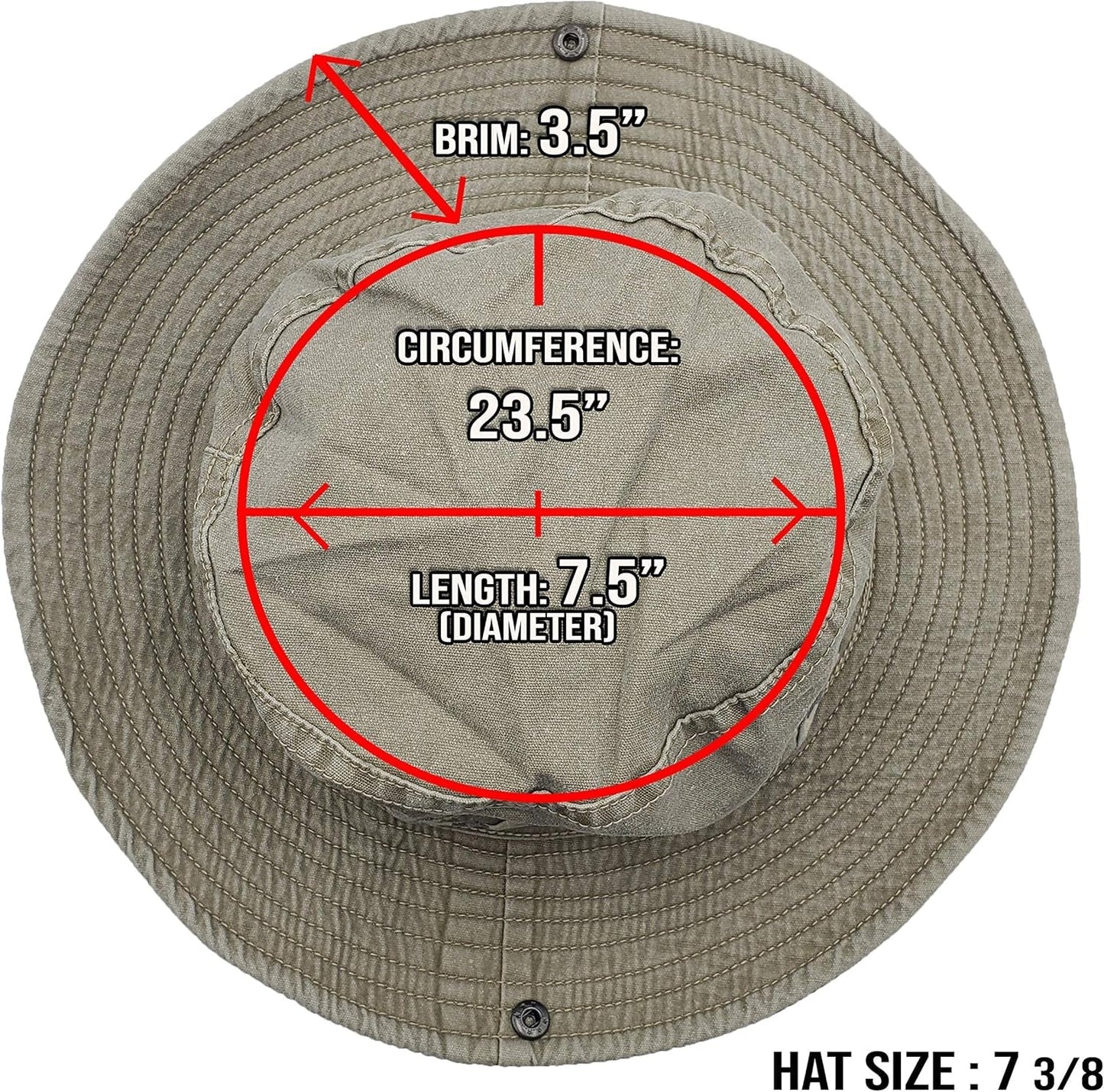Outdoor Boonie Sun Hat for Hiking, Camping, Fishing, Operator Floppy Military Camo Summer Cap for Men or Women