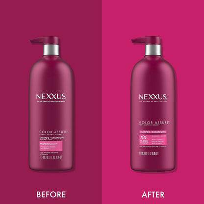 Color Assure Sulfate-Free Shampoo with Proteinfusion for Color-Treated Hair for Enhanced Color Vibrancy, Silicone Free Shampoo with Pump 33.8 Oz