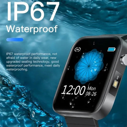 2021 NEW Smart Watch Bluetooth Watch Body Temperature Blood Pressure Blood Oxygen Monitor Wristband Fitness Tracker Bracelet Heart Rate Monitor Smartwatch 1.54" Large Screen with Flashlight PK DZ09 Apple Watch Series 6 5 4 Galaxy Watch Active - WORLD TIME VISITS