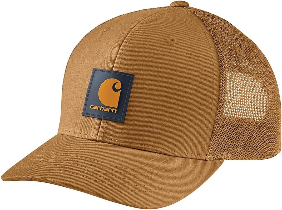 Men'S Rugged Flex Twill Mesh-Back Logo Patch Cap