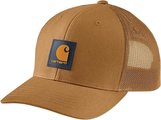 Men'S Rugged Flex Twill Mesh-Back Logo Patch Cap