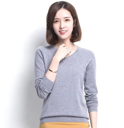 Plus Size S-XXXL Women Wool Pure Cashmere Sweater Pull Femme Long Sleeve Women Knitting Sweaters Pullovers 18 Colors