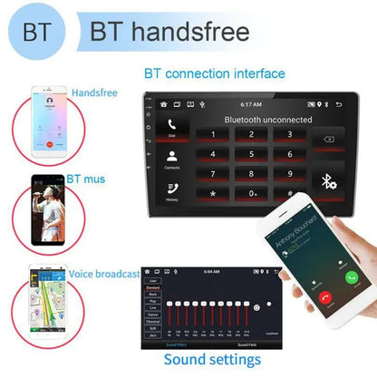 UNITOPSCI NEW 2Din Android 11 Car Stereo Radio 9'' HD Touch Screen Car MP5 Player Autoradio GPS Support WIFI Bluetooth Mirror Link FM/RDS Radio【For Mercedes-Benz C-Class 2007-2010】