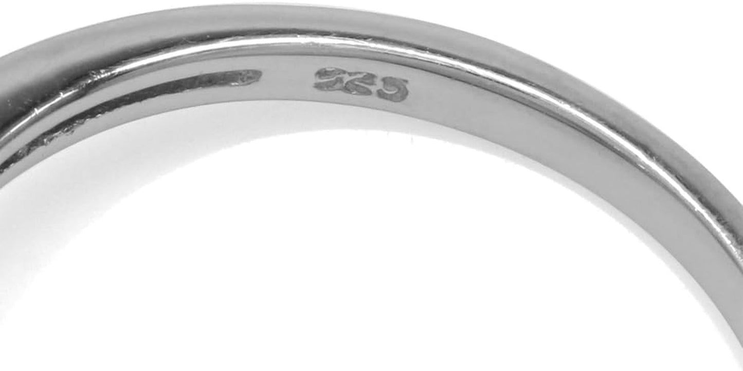 8Mm Cultured Freshwater Pearl White Gold Plated 925 Sterling Silver Ring