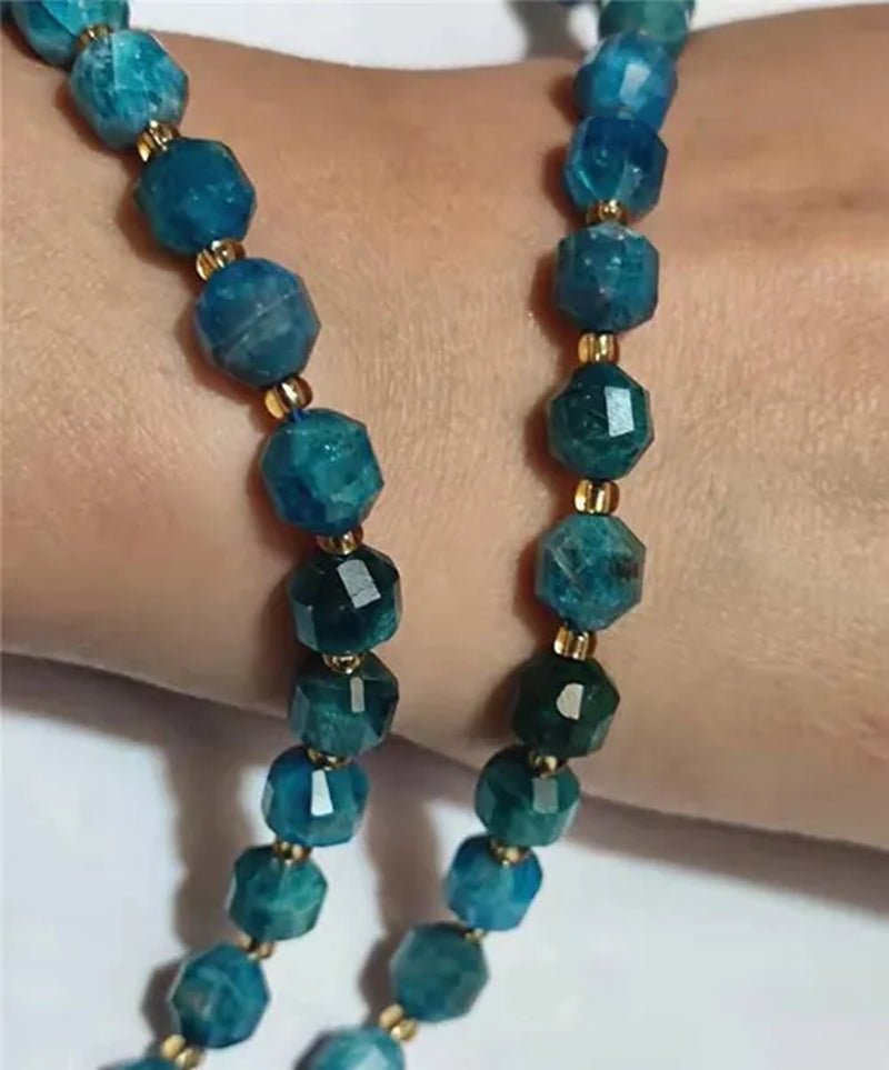 8mm Faceted Natural Blue Apatite Morganite Tiger eye Citrine Strawberry Sunstone Gem Stone Beads Round Loose Spacer Beads - WORLD TIME VISITS