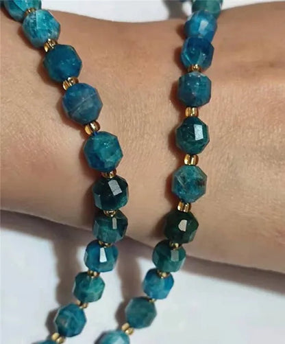 8mm Faceted Natural Blue Apatite Morganite Tiger eye Citrine Strawberry Sunstone Gem Stone Beads Round Loose Spacer Beads - WORLD TIME VISITS