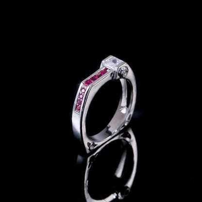 Elegant Creative Simple Women Fashion Zircon Jewelry Zircon Ring Ms. Engagement Wedding Ring Halloween Gift Anniversary Gift Jewelry Size US5-11