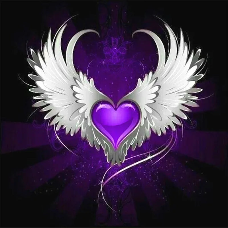 DIY 5D Diamond Painting Heart Full Drill with Number Kits Home Decor Wall Painting the Gift Arts and Crafts for Adults,Teenagers,The Old