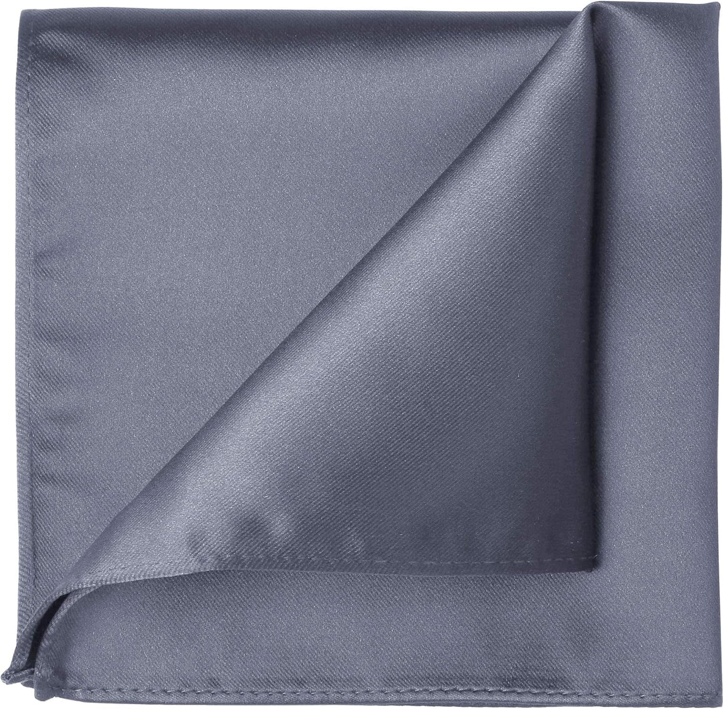 Satin Tie Set Solid Ties Mens Necktie + Pocket Square