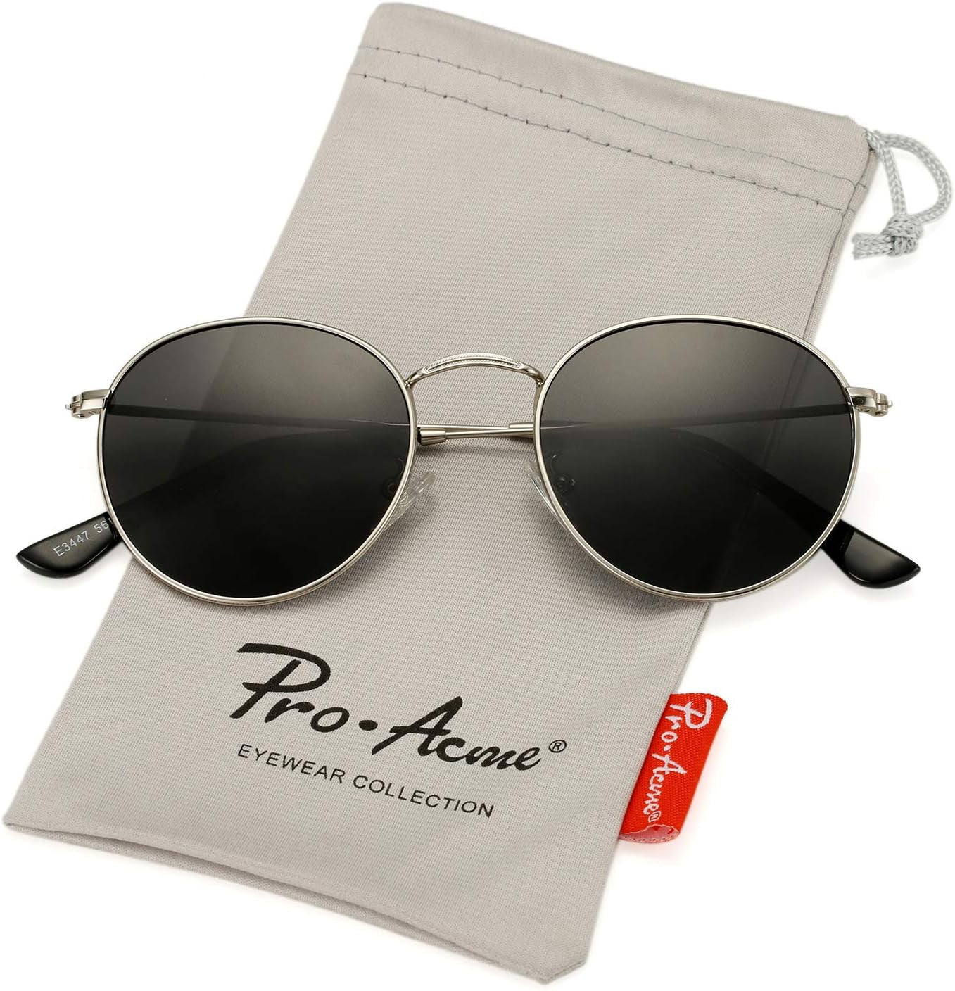 Small round Metal Polarized Sunglasses for Women Retro Designer Style