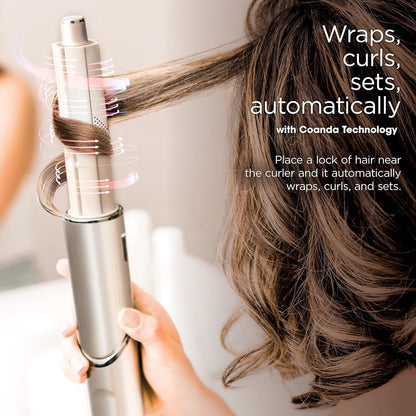 HD435 Flexstyle Air Styling & Drying System, Powerful Hair Blow Dryer & Multi-Styler with Auto-Wrap Curlers, Curl-Defining Diffuser, Oval Brush, & Concentrator Attachment, Stone