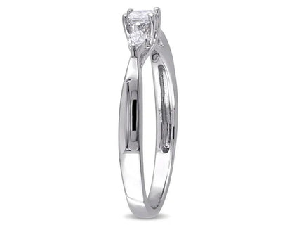 1/4 Carat (ctw G-H, I2-I3) Diamond Promise Ring in 10K White Gold