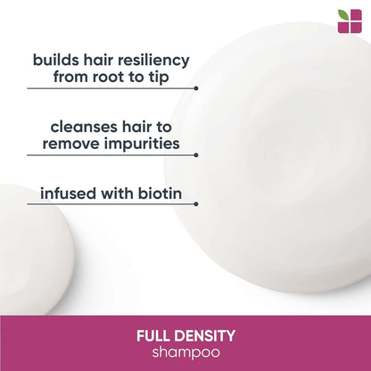 Biolage Full Density Thickening Shampoo - Provides Volume for Fuller & Thicker Hair with Biotin, for Thin & Fine Hair, Vegan and Paraben & Silicone Free