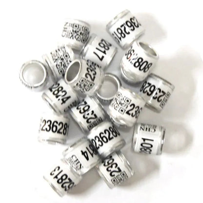 50 Pcs Mixed Color Dove Bands Bird Foot Ring Species Identify Training Rings Pet Bird Label Sign for Pigeon Dove Chicks Small Poultry Pet Supplies ZIO