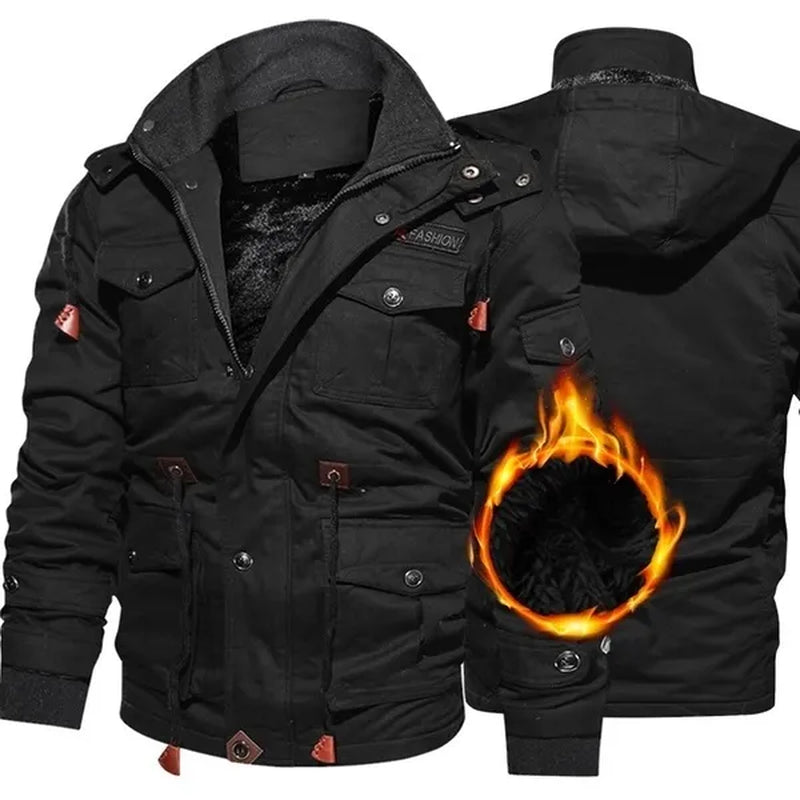 3 Colors Outdoor Cashmere Cotton Clothes for Men in Europe and America
