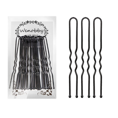 U Shaped Hair Pins for Buns, 100 PCS 2.8" Hair Pins for Women Hair Styling with Thick Hair - WORLD TIME VISITS