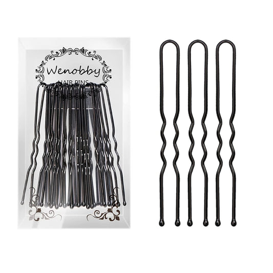 U Shaped Hair Pins for Buns, 100 PCS 2.8" Hair Pins for Women Hair Styling with Thick Hair - WORLD TIME VISITS