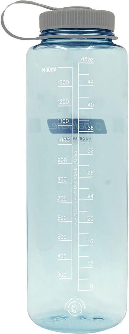 Sustain Tritan Bpa-Free Water Bottle Made with Material Derived from 50% Plastic Waste (Using ISCC Certified Mass Balance), 48 OZ, Wide Mouth, Seafoam