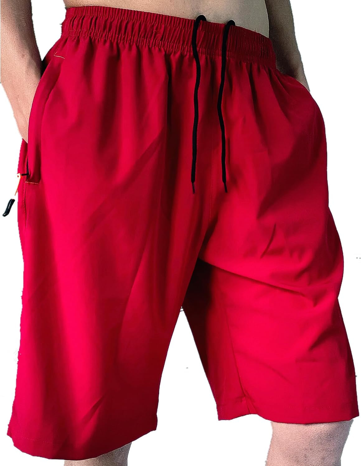 Men'S Athletic Running Workout Shorts 11 Inches Swim Trunks with Ziper Pockets Quick Dry Lightweight - WORLD TIME VISITS