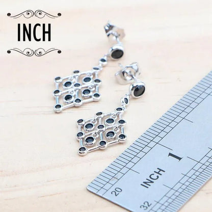 925 Silver Zircon Bridal Jewelry Set For Women Bracelet Earrings Pendant Necklace Rings