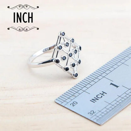 925 Silver Zircon Bridal Jewelry Set For Women Bracelet Earrings Pendant Necklace Rings
