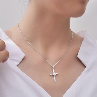 925 Sterling Silver Cross Necklaces for Women 12 Color Birthstone Necklace,Adjustable Cross Pendant with Cubic Zirconia,Ideal Hypoallergenic Jewelry Gift